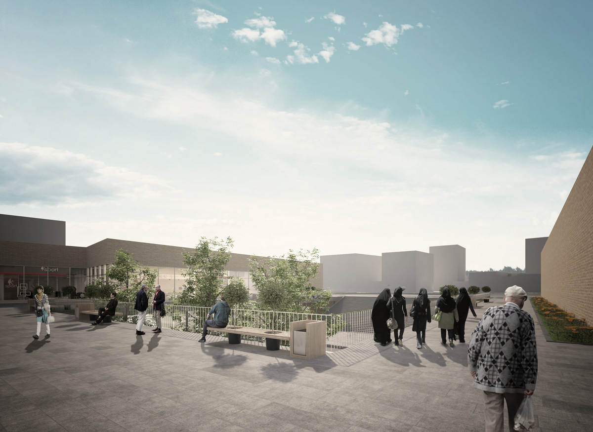 Exterior Render of Khayam Commercial Centre