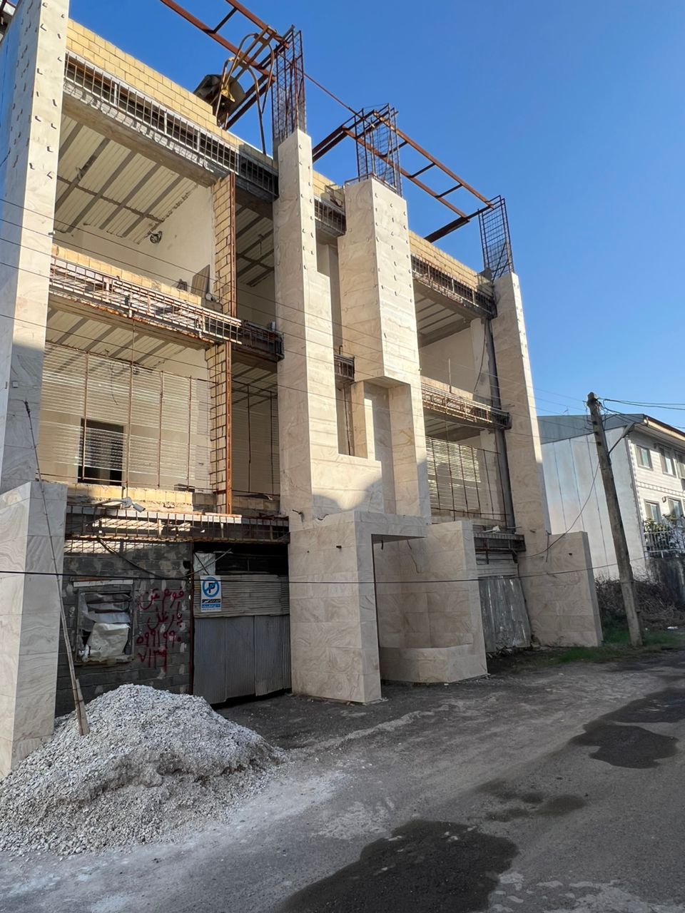 construction phase, an apartment in lahijan