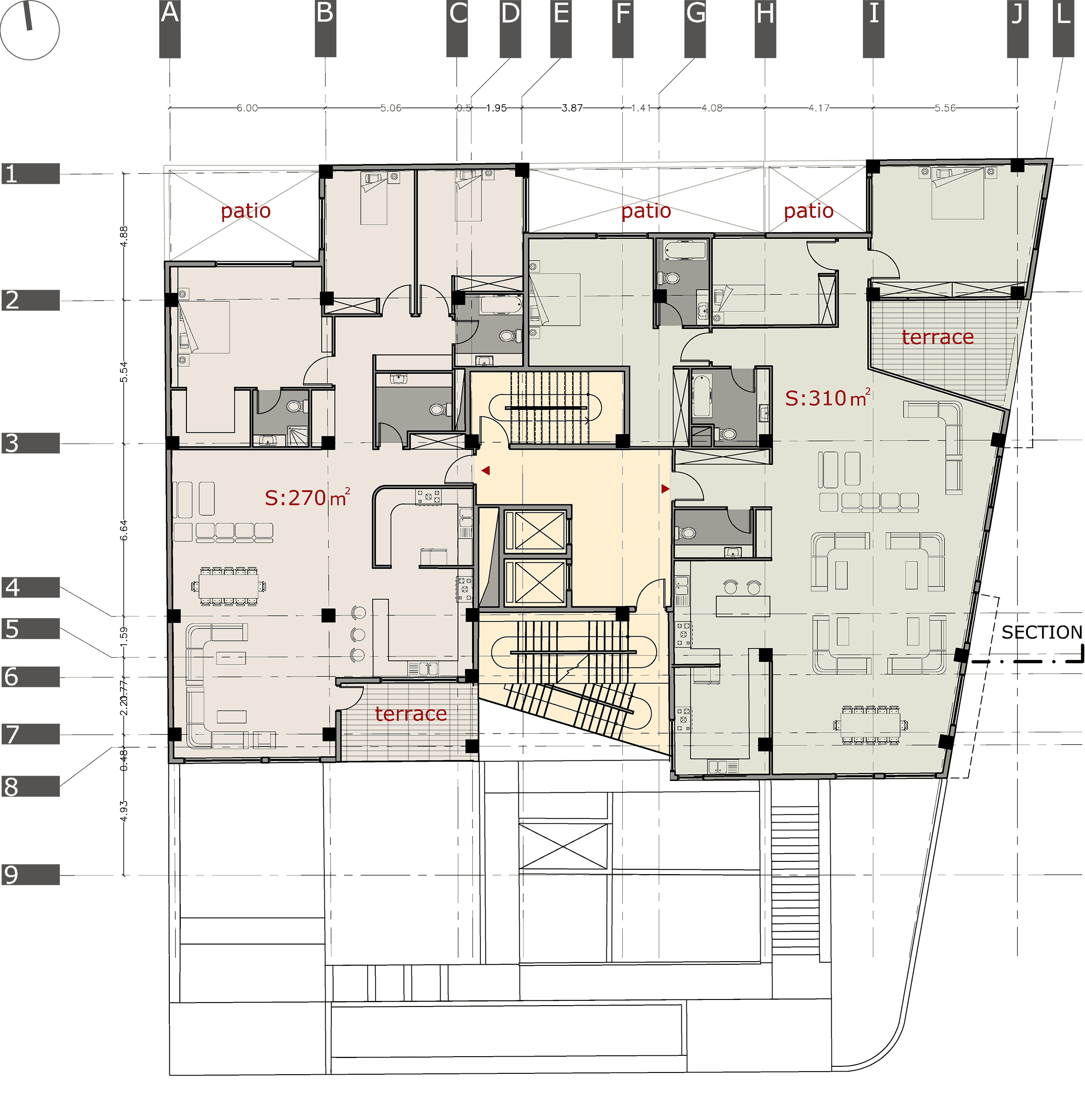 +7 and +8 floor plan