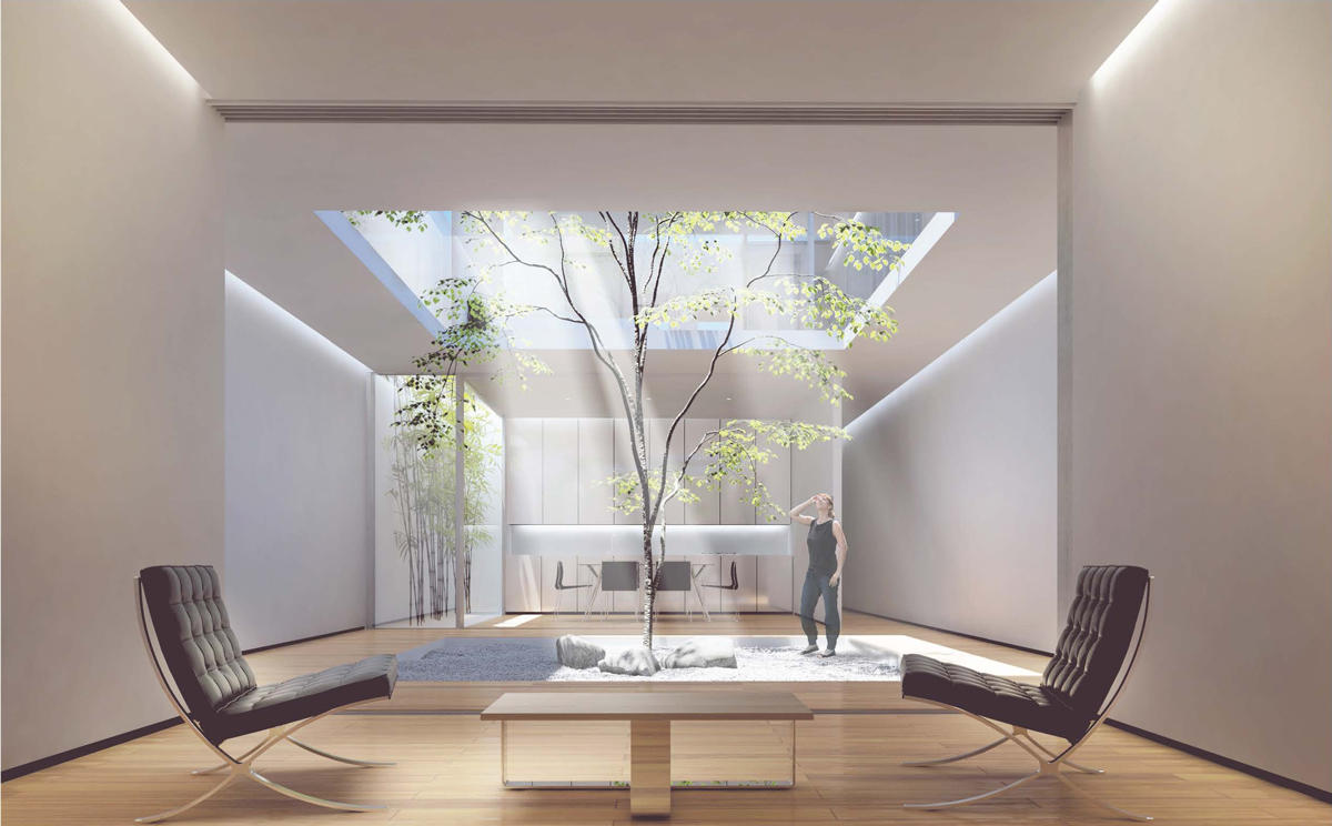 
                        Interior Render of 7x20 House (Living Room)