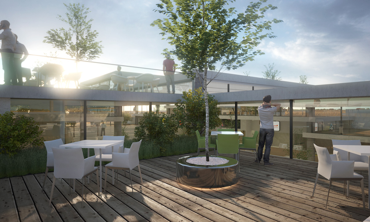 Exterior Render of Didar Foodcourt 