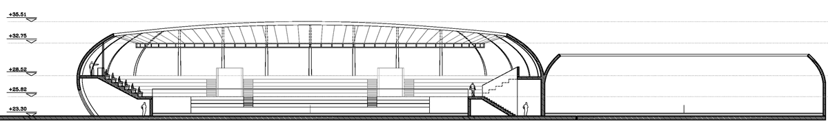 Section B-B Iranmall Tennis Court