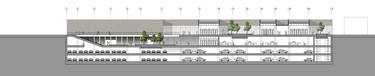 Section B-B of Khayam Commercial Centre