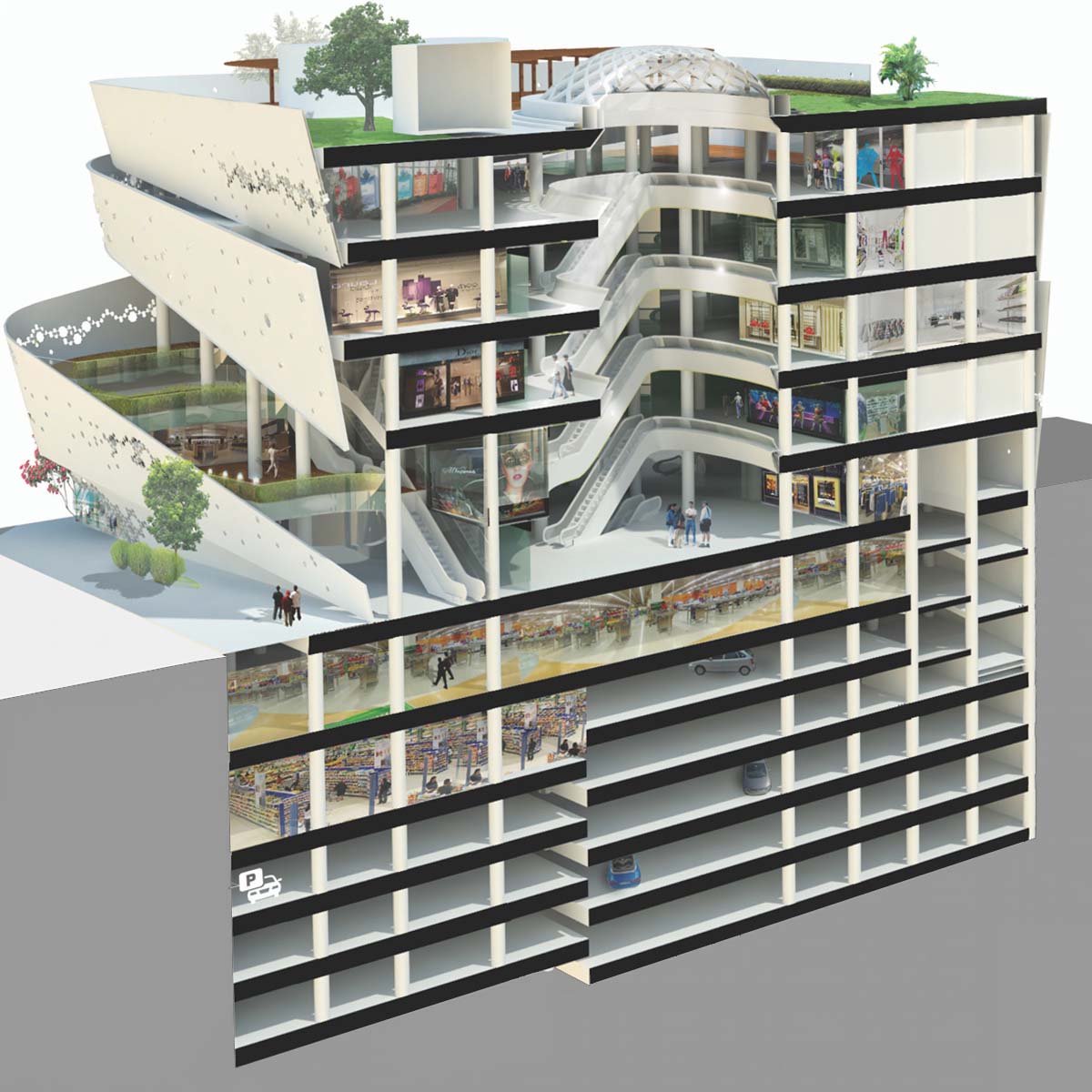 Section of Tohid Commercial Centre 