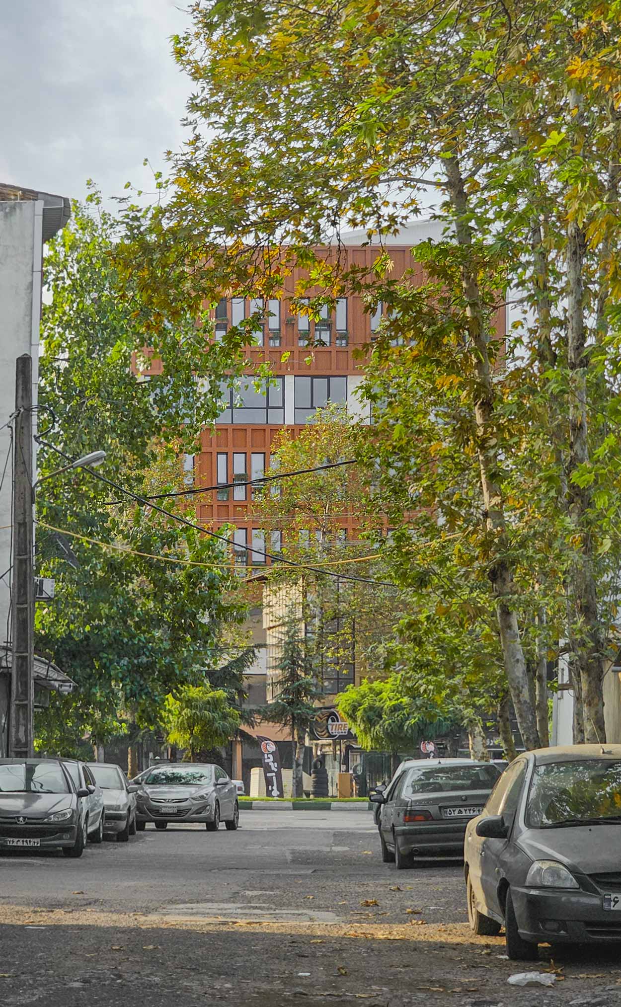 constructed, Facade design of Guilan Nezam T.A.M