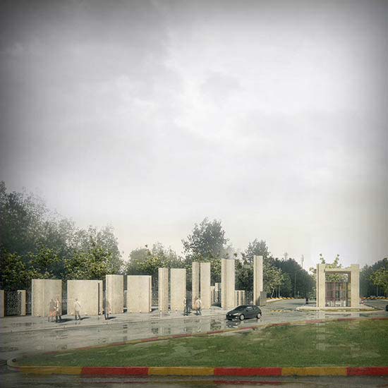 Entrance of Guilan university