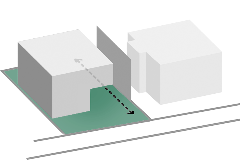 diagrm 4, a villa near a neighbour