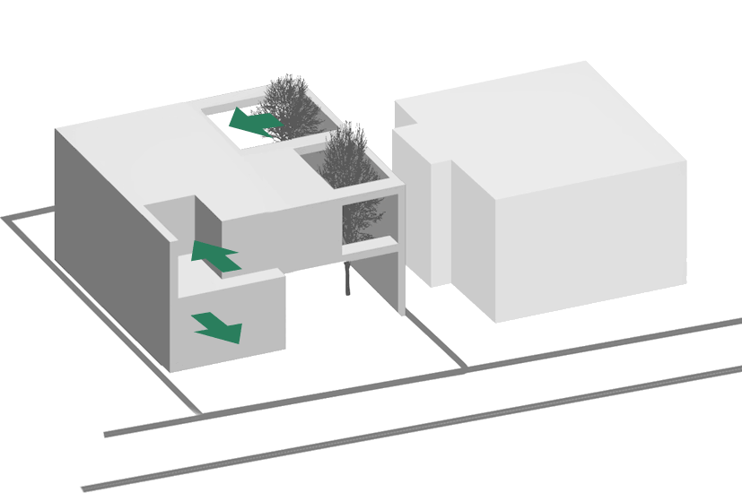 diagrm 6, a villa near a neighbour