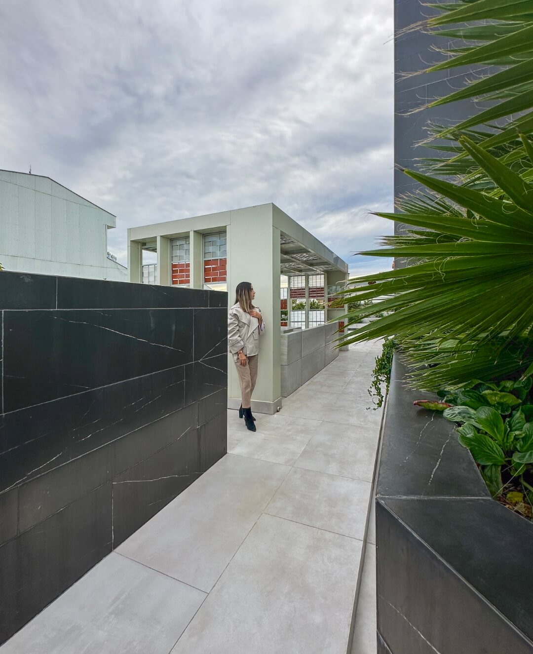 roof garden in day, 93 st. residentail aratment