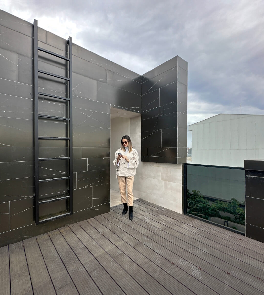roof top, entrance, 93 st. residentail aratment