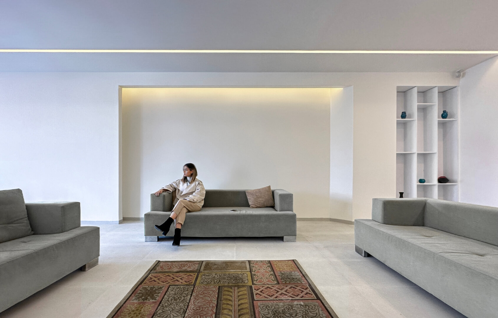 living room, 93 st. residentail aratment