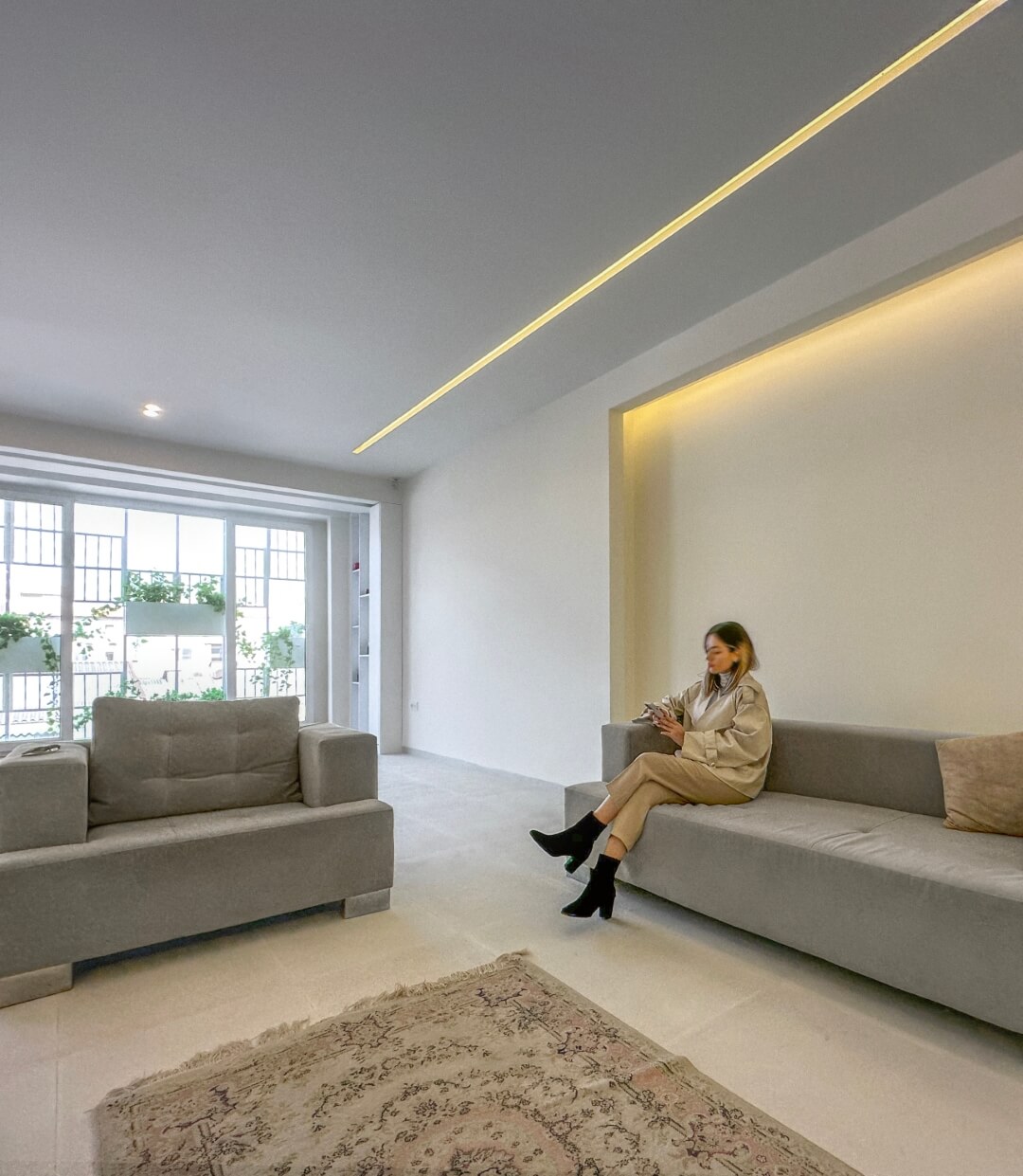 living room interior 93 st. residentail aratment