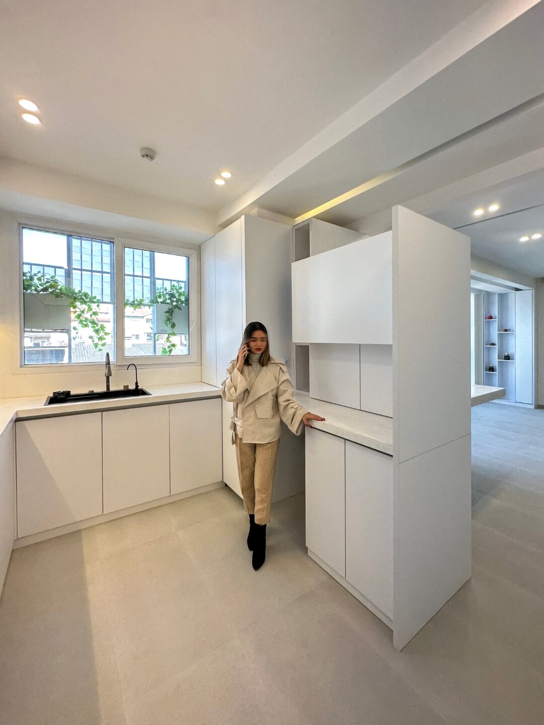 kitchen and its window 93 st. residentail aratment